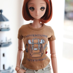 [Pre-order] [SD13 GIRL &amp; Smart Doll] Adventure T-shirt - Brown