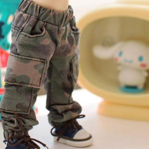 Pre-order Little washing Cargo Jogger Pants Milltary
