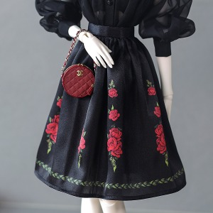 Pre-order Blair Skirt Scarlet Black